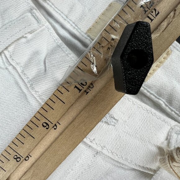 Letter To Juliet Jeans Women's 27 Sicily Flare Crop Mid Rise Optic White Denim - Picture 15 of 16